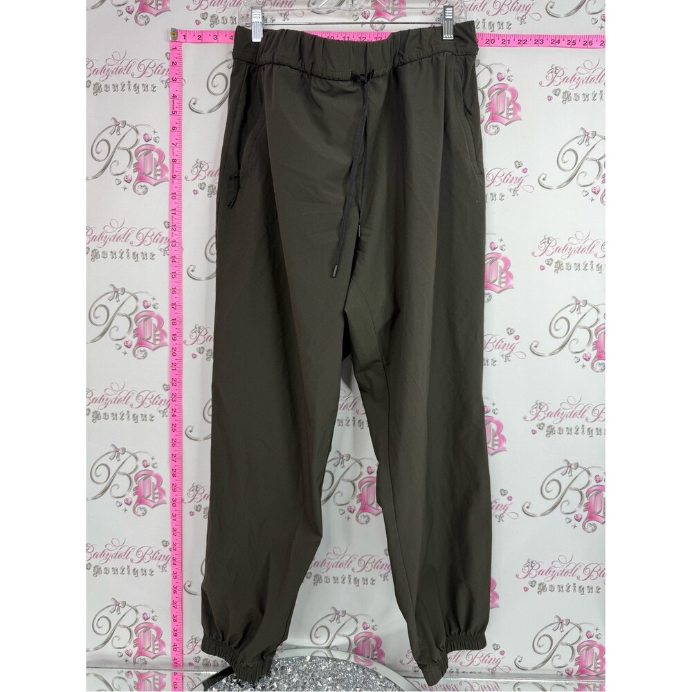 Hyba joggers pants tie up waist  Olive Green Drawstring Jogger Pants